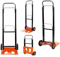 Add a review for: Black+Decker Heavy Duty Industrial Hand Truck Sack Trolley Foldable Cart 90Kg UK