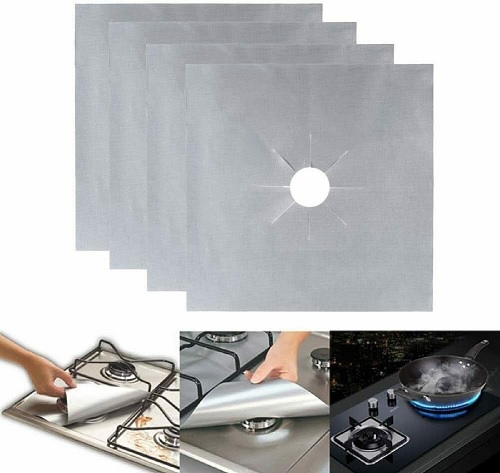 Reversible Gas Hob Protector Non Stick Reusable Stove Liner Cooker Cover Range