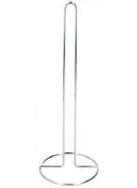 Chrome Free Standing Kitchen Roll Paper Towel Holder Stand Stainless Steel 28cm