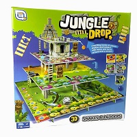 Jungle Drop Family Board Game 3D Snakes & Ladders 2-4 Players Twist Turn Classic