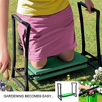 PORTABLE FOLDING GARDEN KNEELER FOR GARDENING KNEE PAD FOAM PADDED SEAT STOOL