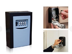 Vivo © High Security Steel Wall Mount Key Box With Combination Lock/Safe Store Keys/Car