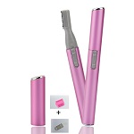 Electric Portable Eyebrow Shaver Trimmer Lady Eyebrow Razor Knife Perfect for Shaving Body Hair Remover(Lovely Pink)