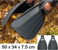 Leaf Grabber Rake Handheld Collector Grabs Garden Leaves Gather Scoop Set of 2Pc