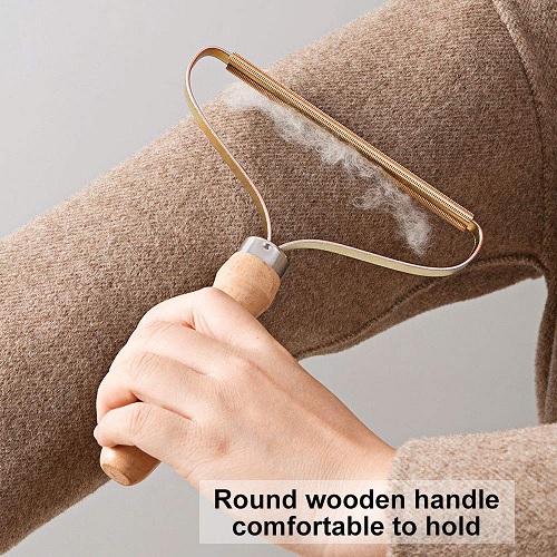 Portable Wooden Lint Shaver, Portable Lint Remover Clothes Fuzz Shave