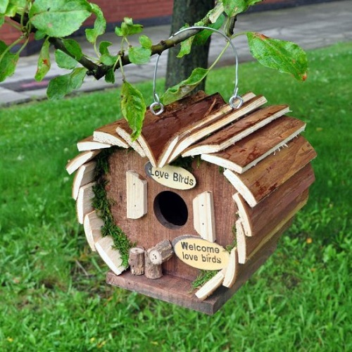 Bird Hotel House Hanging Feeder Station Nest