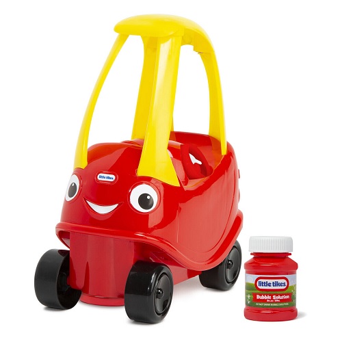 Little Tikes Cozy Coupe Bubble Blower Push Along Car Bubbles Machine Garden