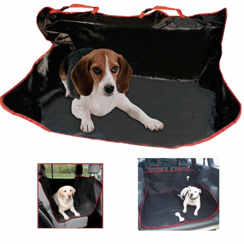  New 2 In 1 Car Rear Back Seat Cover Waterproof Pet Dog Protector Boot Mat Liner