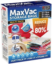 MaxVac 6 & 4 Pack Vacuum Storage Bags for Duvets Blankets Bed Sheets Clothes