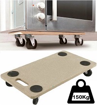 Wheeled Furniture Mover MDF Trolley 360° 56X30cm Board Castor 150Kg Heavy Duty 29631