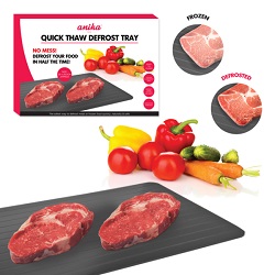 Magic Defrost Tray Thaw Frozen Food in Minutes No Electricity Chemical Microwave