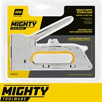 Heavy Duty Tacker Staple Gun with 200 Metal Staples Upholstery Stapler 8/10/12mm