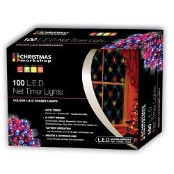 100 LED Garden Net Lights - Perfect for fences