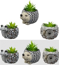 3 X Animal Artificial Plants Pot Indoor Outdoor Potted Home Decor Planter Window