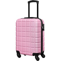 Add a review for: PINK Small Suitcase Cabin Carry On Hand Luggage 4 Wheels Hard Shell Travel TSA Lock
