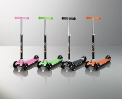 iScoot Pro v2 Tilt Kickboard Mini T-Bar 3 Wheel Kids Scooter Bobbi Board Folding