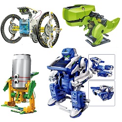 Educational Assembly Solar Power Robot Construction Kit Mechanical Powered Xmas