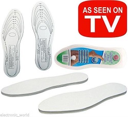 2 set X MEMORY FOAM ORTHOPEDIC SHOE FOOT INSOLES UNISEX
