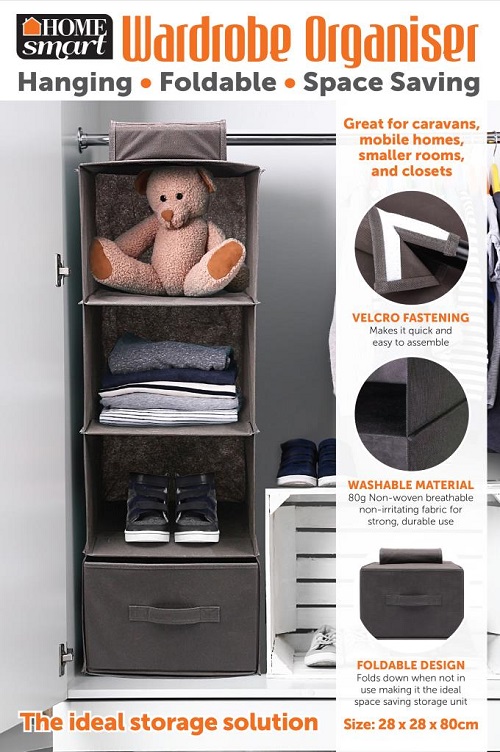  3 pocket Wardrobe Hanging Organiser  