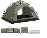 Add a review for: Camping Tent, Instant Pop Up Tent,Waterproof Dome Large Lightweight 4 Seasons Tent,with Removable Outer Tarpaulin & Carry Bag,Easy Set-Up