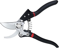 Strong Garden Secateurs,Professional Tree Pruner with Sharp SK-5 Steel Blade,Premium Titanium Pruning Scissors