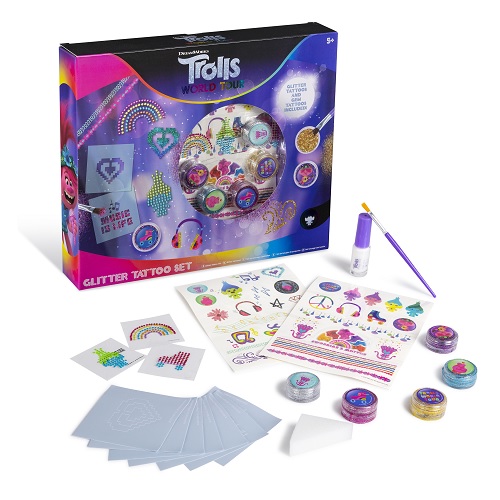 Trolls 2 - Glitter Tattoo Set