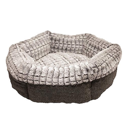 Rosewood 40 Winks Tweed/Plush Bed, 19 Inch