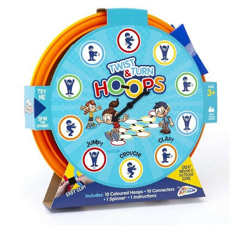 Twist & Turn Hoops Indoor Outdoor Childrens Hopscotch Excercise Fitness Game