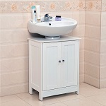 Undersink Bathroom Cabinet Cupboard Vanity Unit Under Sink Basin Storage Wood