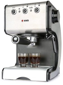 Vivo © Stainless Steel 1050W 15 Pump Espresso Coffee Maker Machine With Cup Warming Frother Professional
