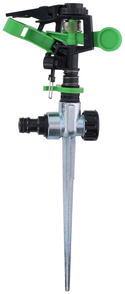  Garden Water Sprinkler Spike Tripod Sprayer Hose Pipe Lawn Grass 360 Degree 2fn.