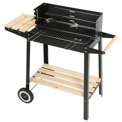 Charcoal BBQ Grill Trolley Barbecue Patio Outdoor Garden Heating Smoker Picnic