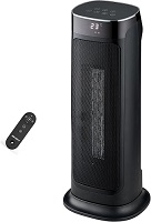 2000W Electric Heater Energy Efficient Space Heaters with Thermostat 75° Oscillating Portable Heater with Remote Control 3-Mode Tip-over & Overheat Protection, Silent Ceramic Fan Heater for Home Black